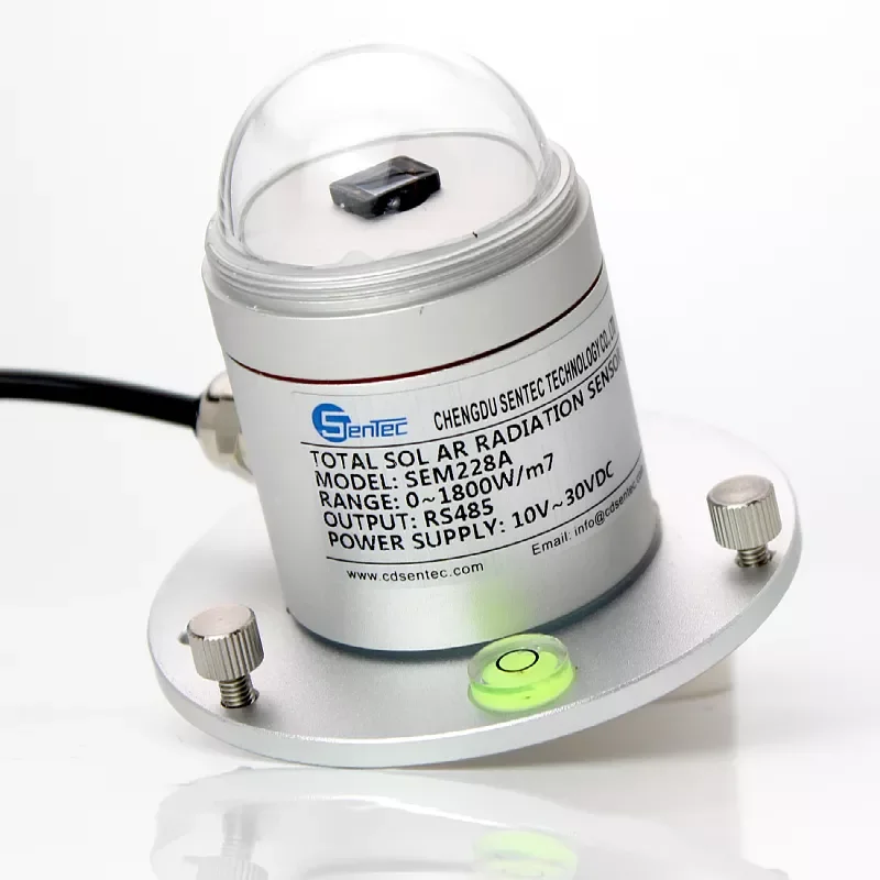 RS485 Modbus فحص مقياس الإشعاع الشمسي الزراعي E****مقياس الإشعاع الشمسي الصغير مستشعر الإشعاع الشمسي