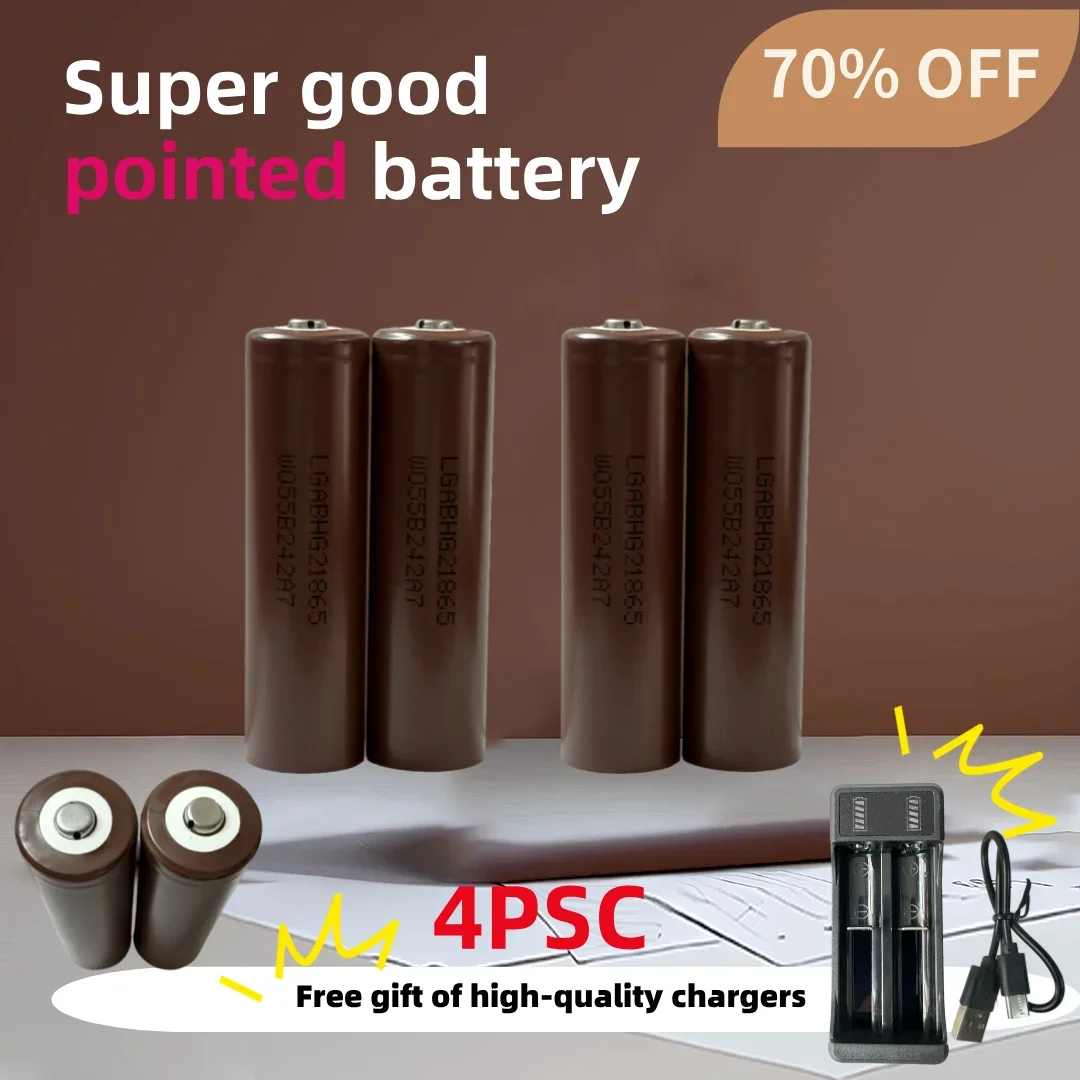 

2024 Free delivery of 100% original rechargeable 18650 battery 3.7V 3500mAh 25A discharge 18650 HG2 +Pointed