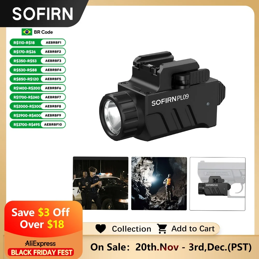 戦術的な懐中電灯ledライト充電式軽量ストロボモード付き高ルーメンsst401600lmsofirn-pl09