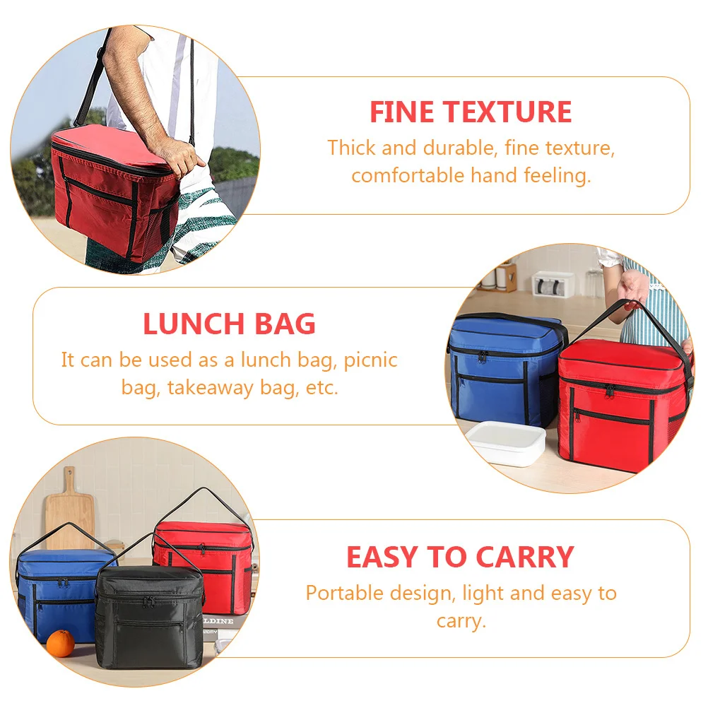 

Ice Bag Insulation Picnic Insulated Lunch Portable Cooler Thermal Bags for Hot Food Tote Grocery