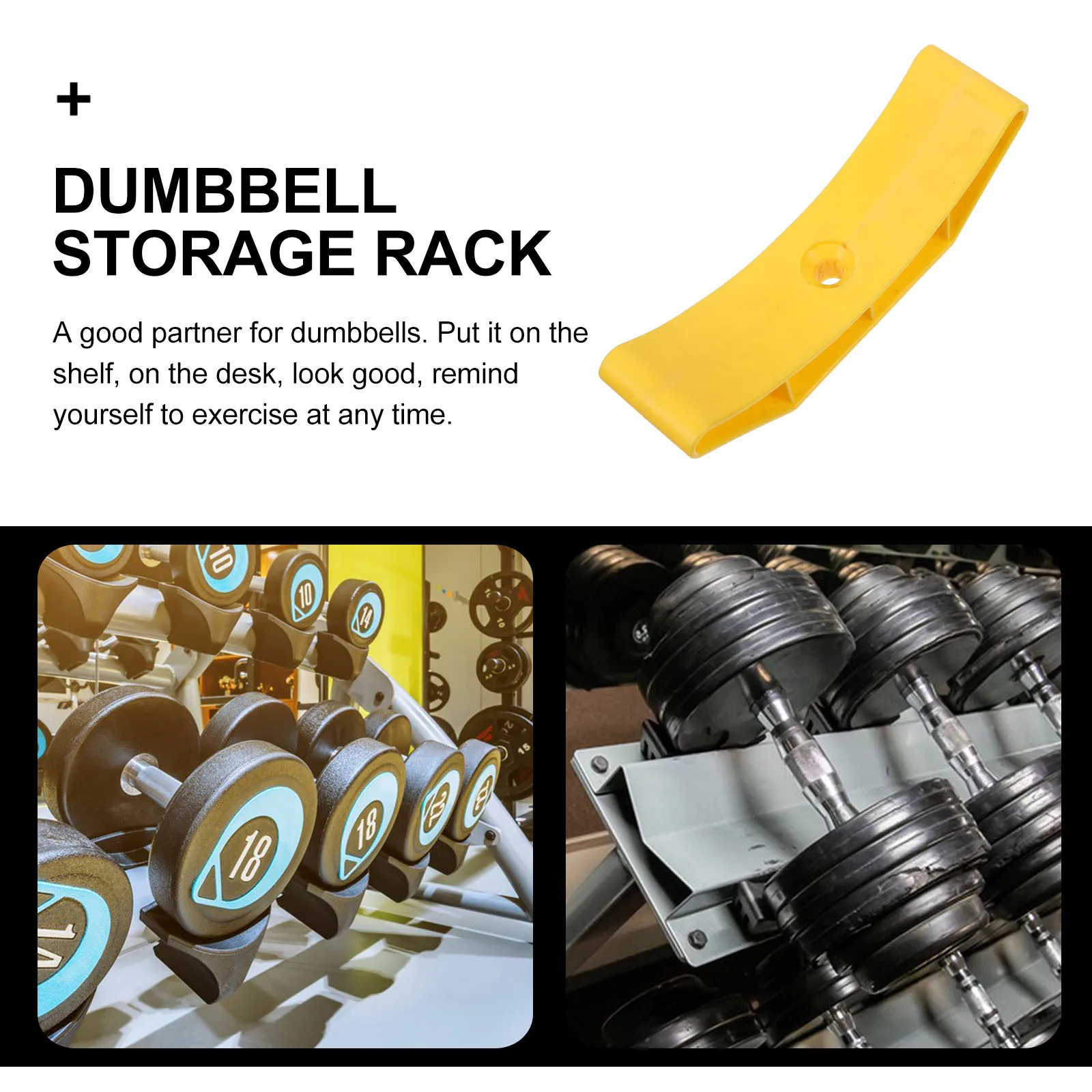 

6Pcs Fitness Dumbbell Plastic Material Prevents Floor Damage Easy Access Storage Rack for Home Workout Essential