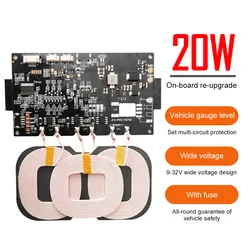 20W for Qi Fast Wireless Charger High Quality Standard 18W Module Transmitter PCBA Circuit Board Type-C Coil DIY