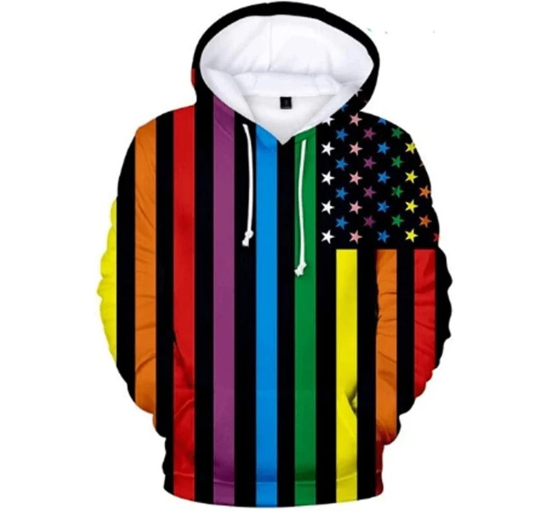 Lgbt Rainbow Hoodie Unisex 3d Printed Sweatshirts Popular Cool Pullover Long Sleeve Streetwear Fashion Gay Lesbian Clothing Tops #4
