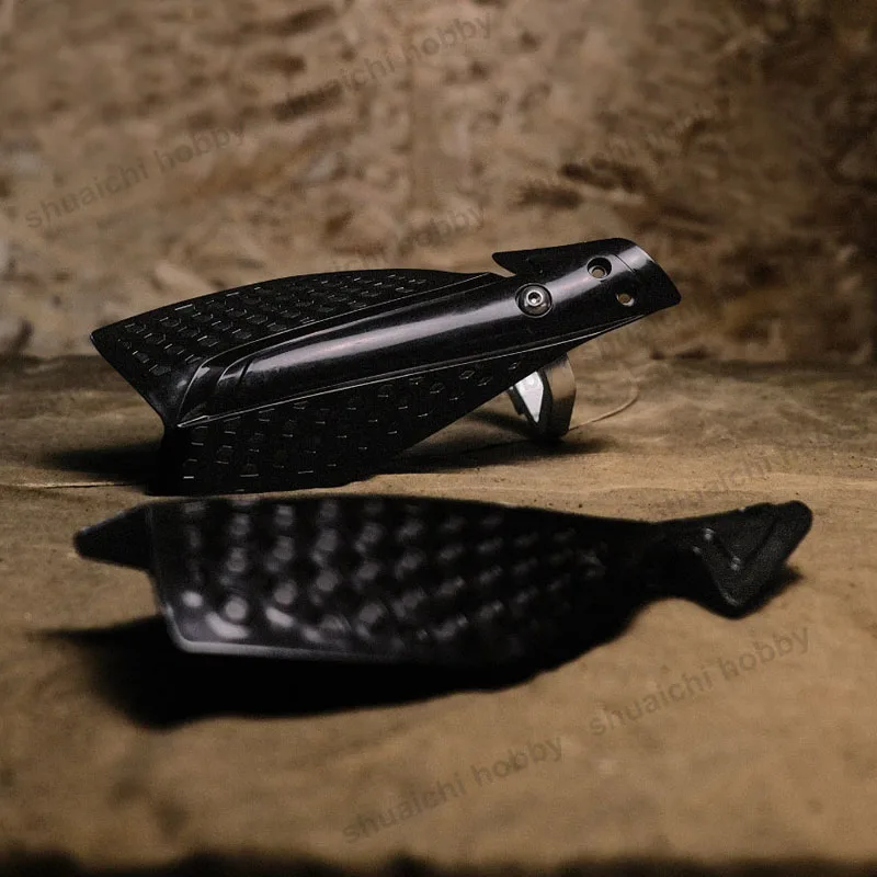 1Pair For CL300 CL500 Motorcycle Off‑Road Handguard Plastic Shield w Aluminum Alloy Bracket Wind Deflector Protector DIY Upgrade