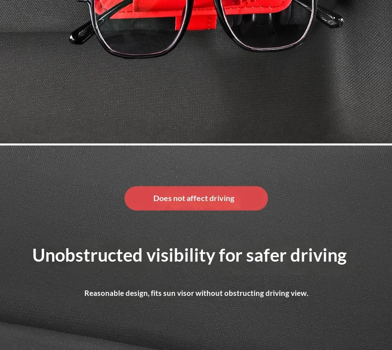 Auto-Sonnenblenden-Organizer Multifunktionaler Auto-Brillenhalter Karten-ID-Ticket-Clip Auto-Innenraum-Aufbewahrungstasche Neuer Nützlicher Auto-Zubehör – Detail 14