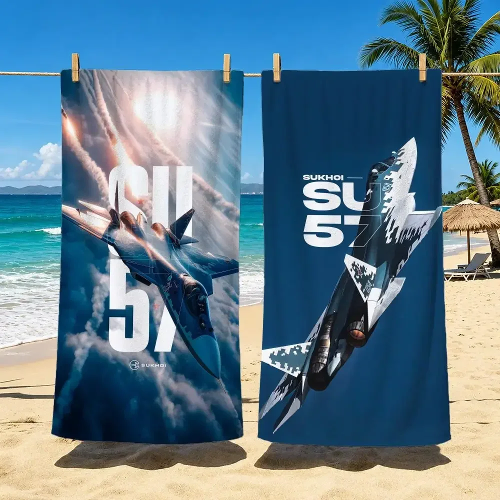 Vehicle F-Fighter Jet Towel Towel beach towel, quick drying absorbent bath towel for Swim,Gym,Camping,Outdoor hot
