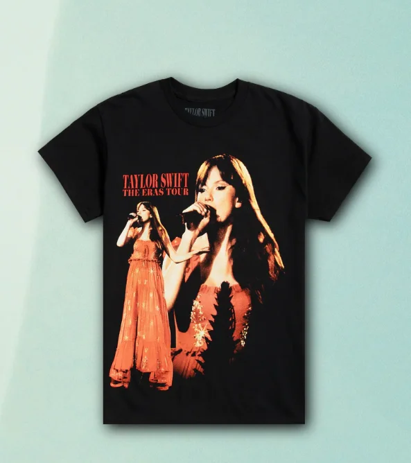 الصيف الأمريكية تايلور تي شيرت رجالي تايلور Showgirl's الحياة جولة تي شيرت خمر القطن الجولة الرقبة قصيرة الأكمام تي شيرت للجنسين #2