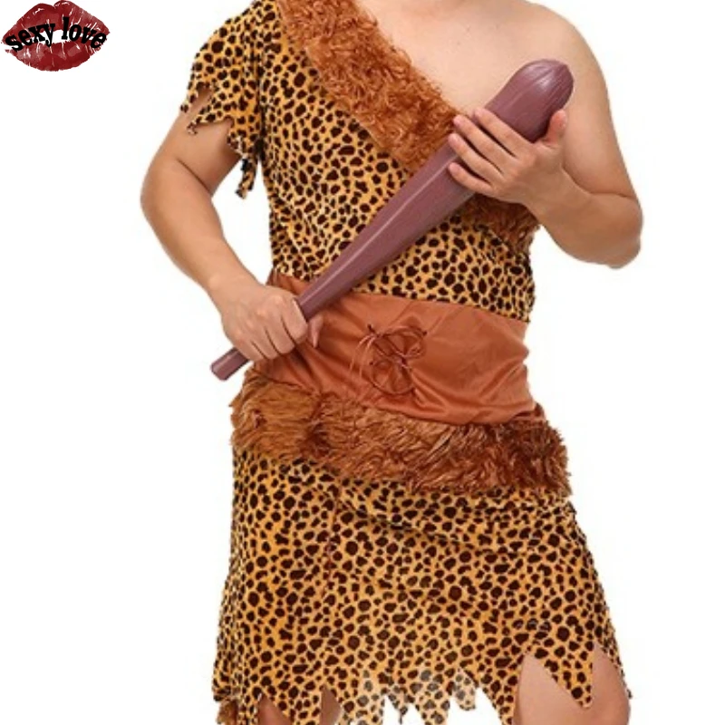 Cosplay halloween homem selvagem traje, primitivo homem selvagem traje, baile de máscaras, traje de festa de férias aluguel uma namorada