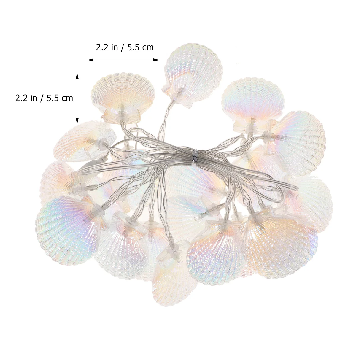 3M 20LED schelpvormige kleurrijke LED-lichtslingers voor slaapkamerdecoratie Warme romantische sfeer Home Party Bruiloft Decoratie