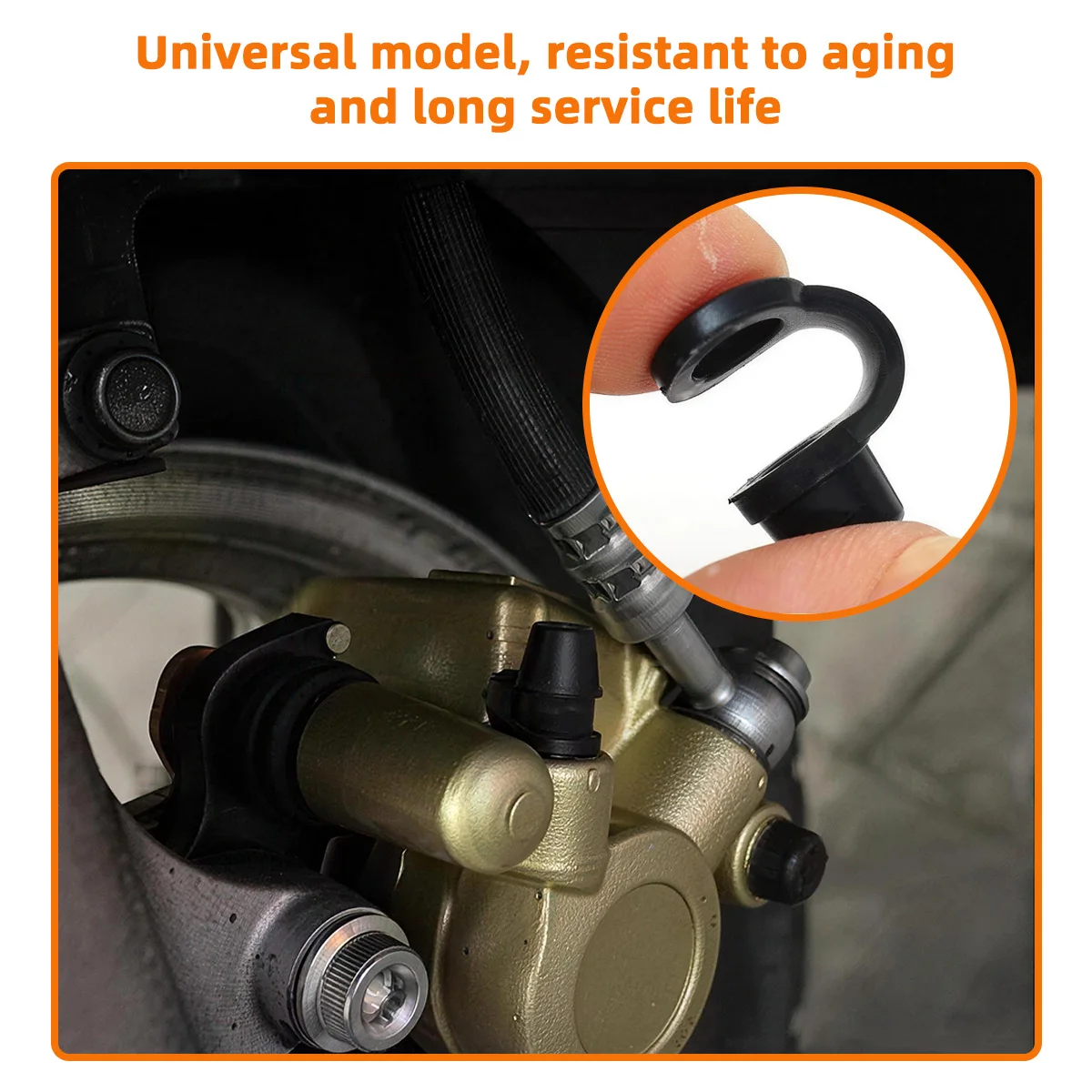 Automobil-/Motorrad-Scheibenbremsschraubenkappen-Staubschutz, Düsenstaubschutz, Schraubenschutz, staubdicht, passend für Honda, Yamaha, Suzuki – Detail 5