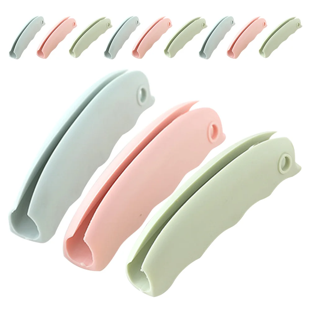 12 Pcs Tote Bag Handle Grocery Carrier Silicone Portable Handles Shopping Silica Gel Labor-saving