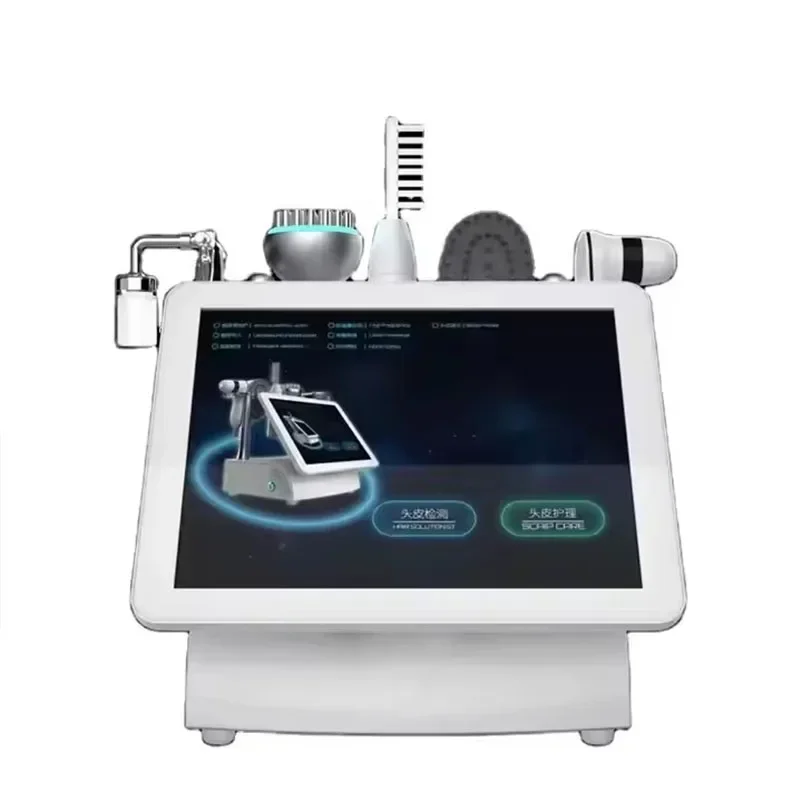 5 In 1 High Frequency Hair Follicle Detection Scalp Treatment Machine Hair Analyze Scalp Care Massage Hair Regrowth Device