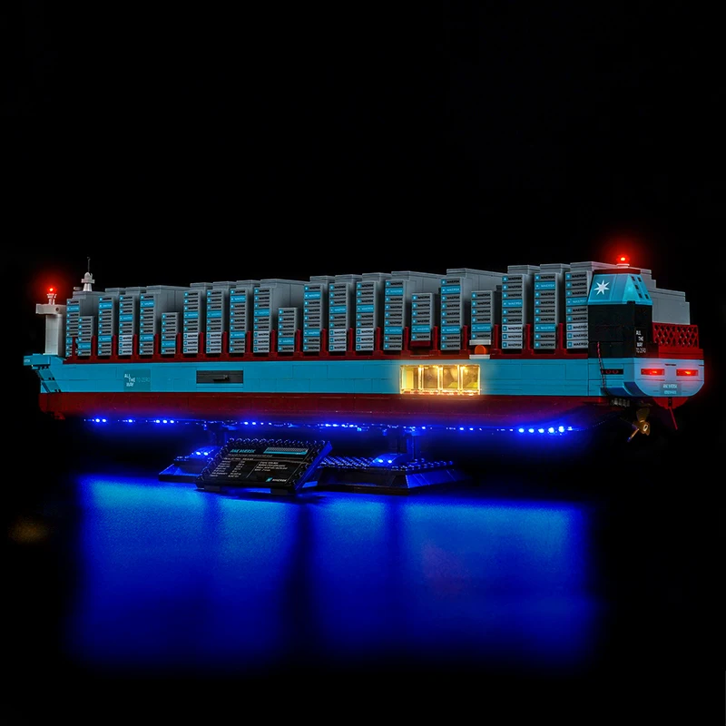 

Vonado 5V LED lighting suitable for model 40955 Maersk Dual Fuel Container Vessel decorative light (excluding model)