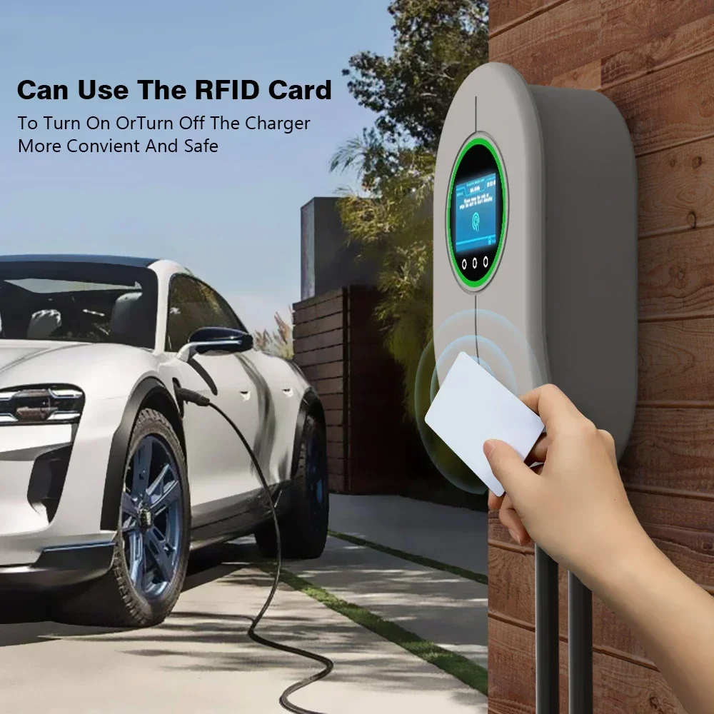 

2026 32A 3 Phase 7kw 11kw 22kw Wallbox Fast Electric Vehicle Charge Type 2 EV Charging Station Wall Mount EV Charger for Home