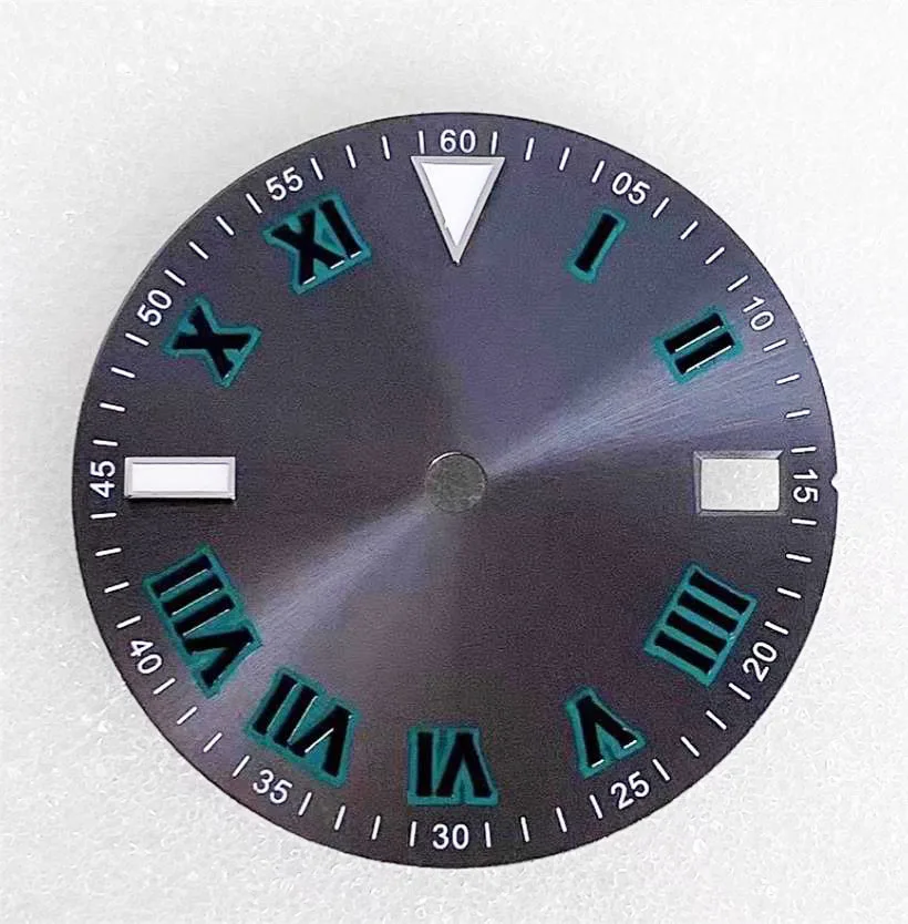 Quadrante dell'orologio da 28,5 mm quadrante letterale con numeri romani adatto per NH35 NH36 4R35 4R36 movimento meccanico accessori per orologi