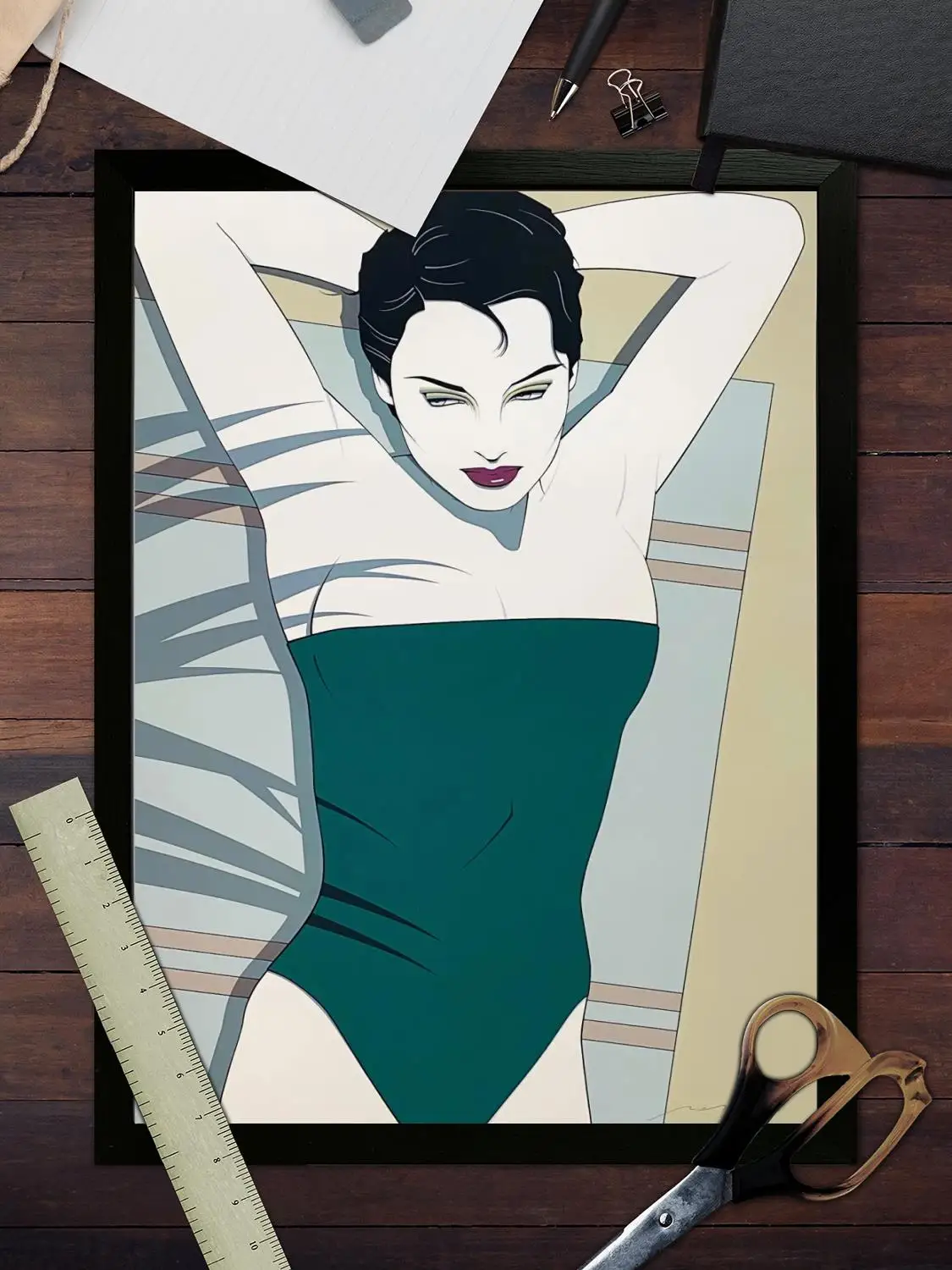 Patrick nagel Pôster de arte em tela e arte de parede, impressão de imagem, família moderna, decoração de quarto, pôsteres, pintura decorativa