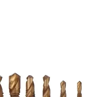 6個入り 複合メートルタップ ドリルビット ねじ山 六角軸 マシン チタン HSS タップビット 工具 金属 鋼材 木材 プラスチック用