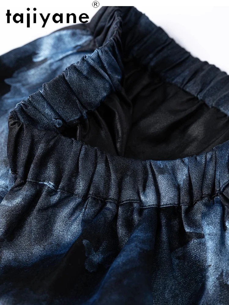 TAJIYANE 100% Mulberry Silk Skirt Luxury Printed Summer Skirts New Arrivals Long Skirt Woman Clothing 2025 Faldas Para Mujeres