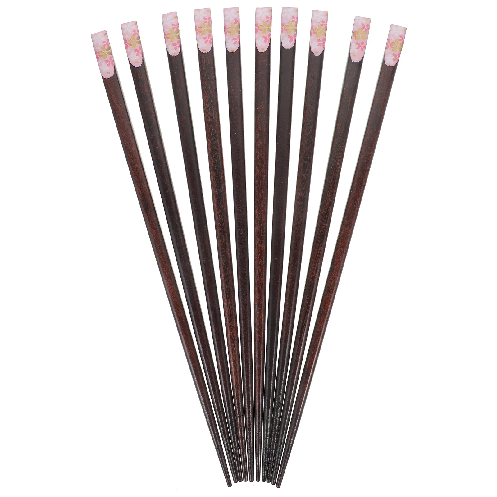 

Wooden Chopsticks Set 5 Pairs Stylish Package Lightweight Travel Friendly Safe Material Practical Tableware Creative Household
