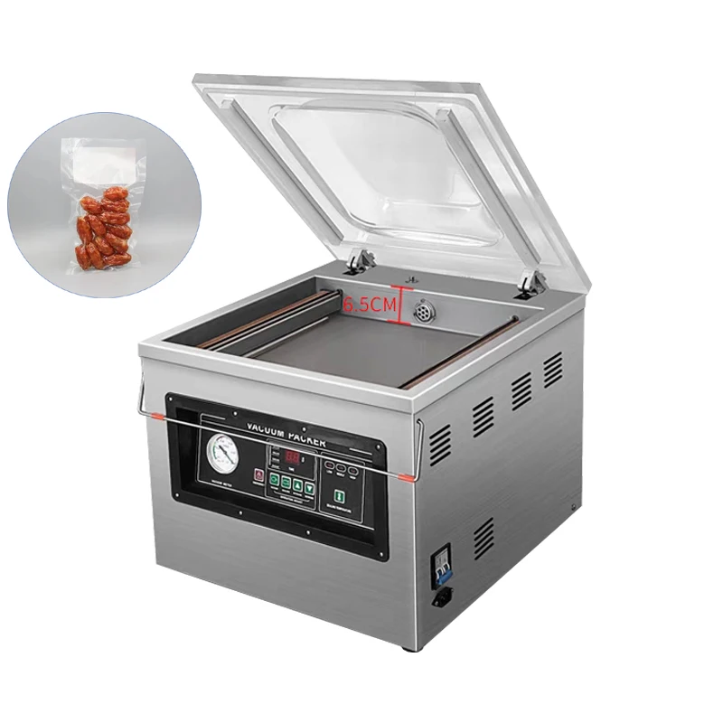 

900W Vacuum Packing Machine Plastic Bag Sealer Kitchen Storage Commercial Food Packaging Vacuum Chamber Sealing Machine