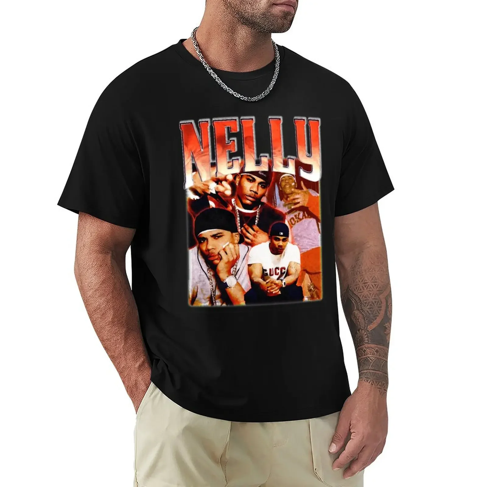 nelly Vintage For Fans T-Shirt oversized graphic tee aesthetic clothes cute tops mens cotton t shirts