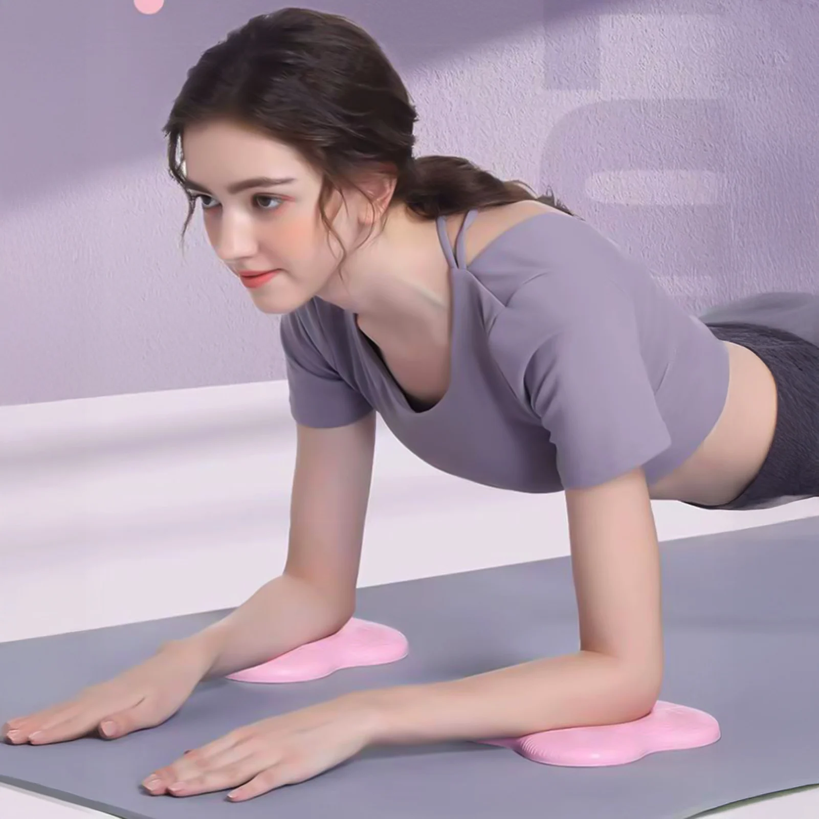 

2pcs Thickened Yoga Pad Slow Rebound Flat Support Buffer Plate For Yoga Pilates Rehabilitation Training Fitness Accessories