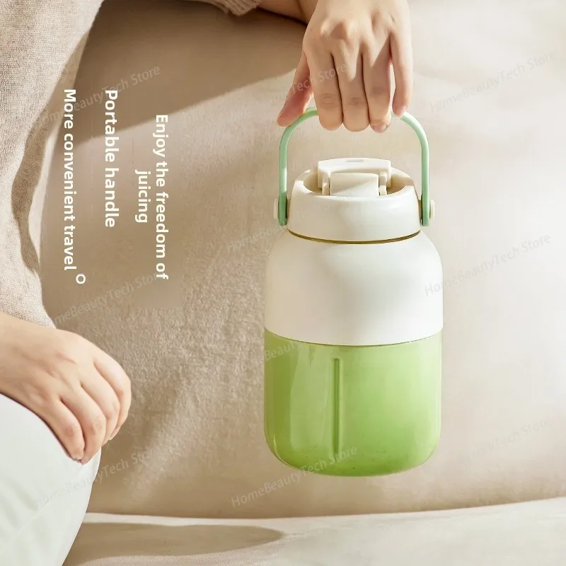 Portable Personal Juicer Cup Rechargeable Sharp Blades Juicer with Digital Display Multifunctional Fruits Vegetable Ice Blender