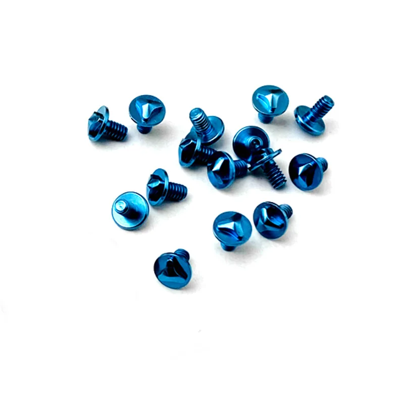 3 buah sekrup pengencang pegangan keling kuku Shank CNC pisau Aloi Titanium untuk UTX-70