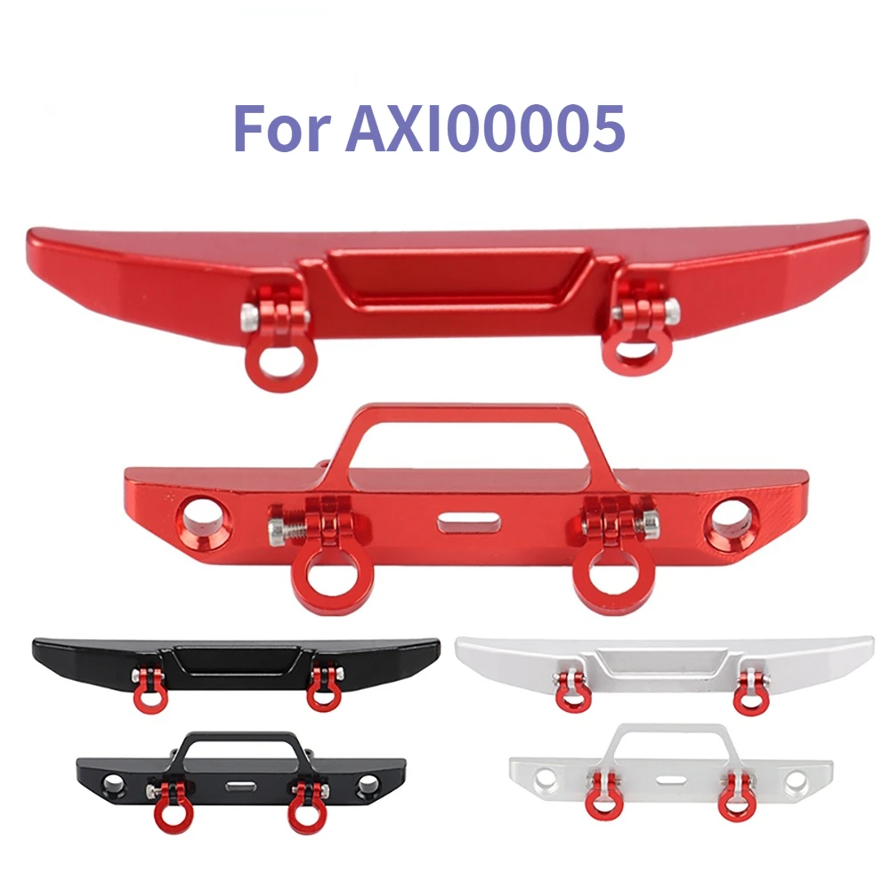 

2pcs AXI00005 Metal Alloy Front and Rear Bumper with Tow Hook For Axial SCX24 Jeep Gladiator 1/24 RC Crawler Car Upgrades Parts