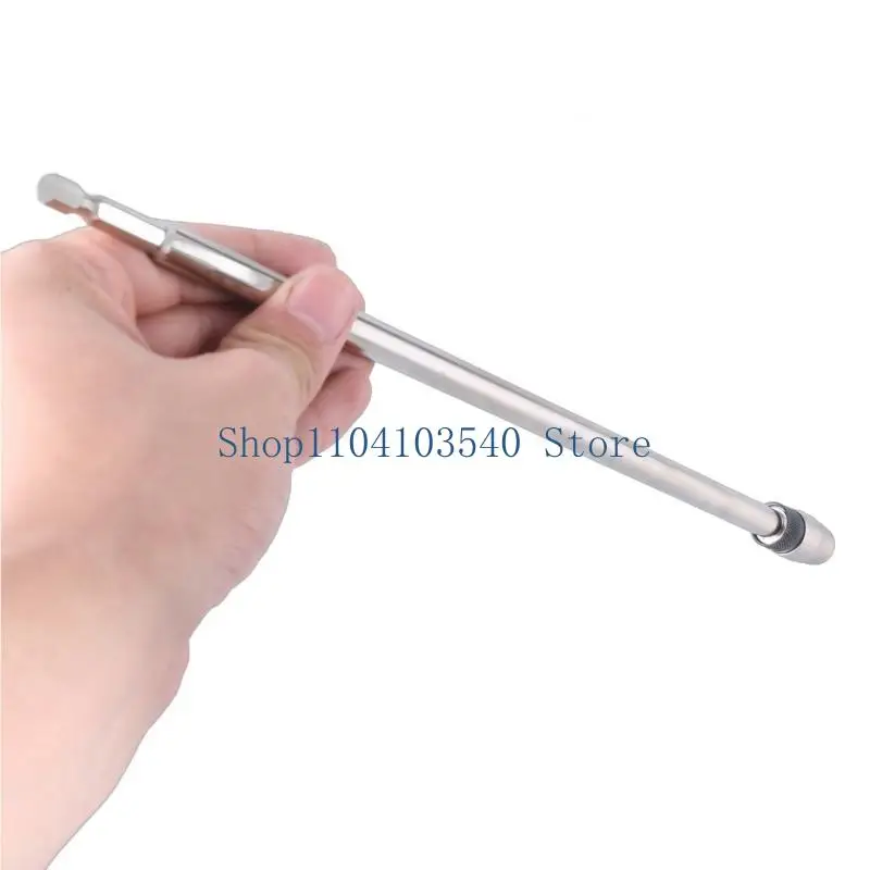 02DC Penahan Ekstensi Obeng Magnetik 300mm 1/4inch Shank Bit Adapter