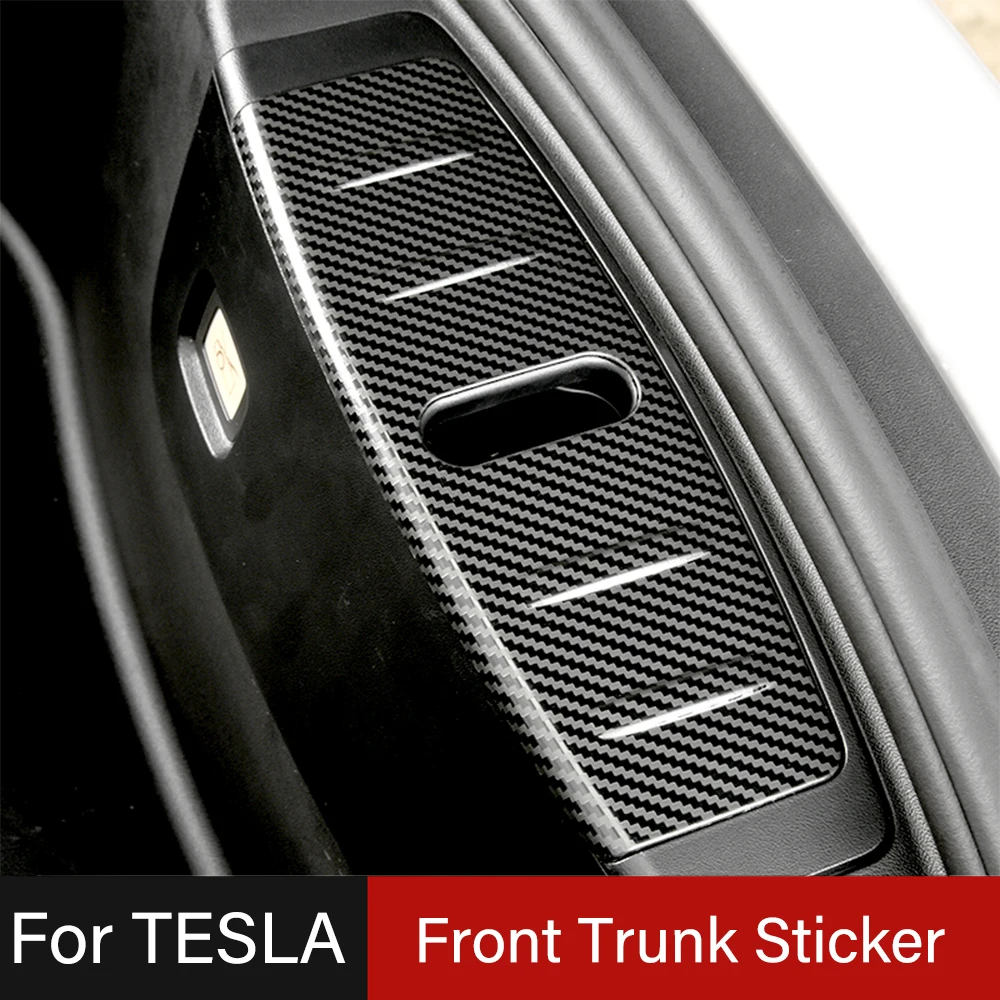 

For Tesla Model 3 Car Front Trunk Storage Sticker Protective Cover Styling Accessories Waterproof Prevent Scratch 2020-2021