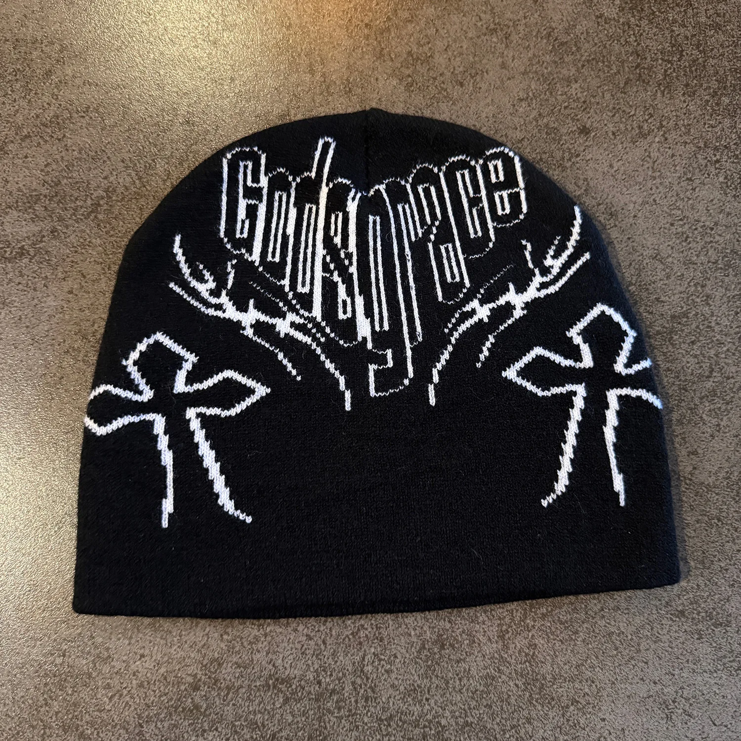Fashion Y2K Goth Beanies Winter Autumn Keep Warm Beanie Women Men Outdoor Windproof Skullcap Unisex Hiphop Skiing Gorras Student