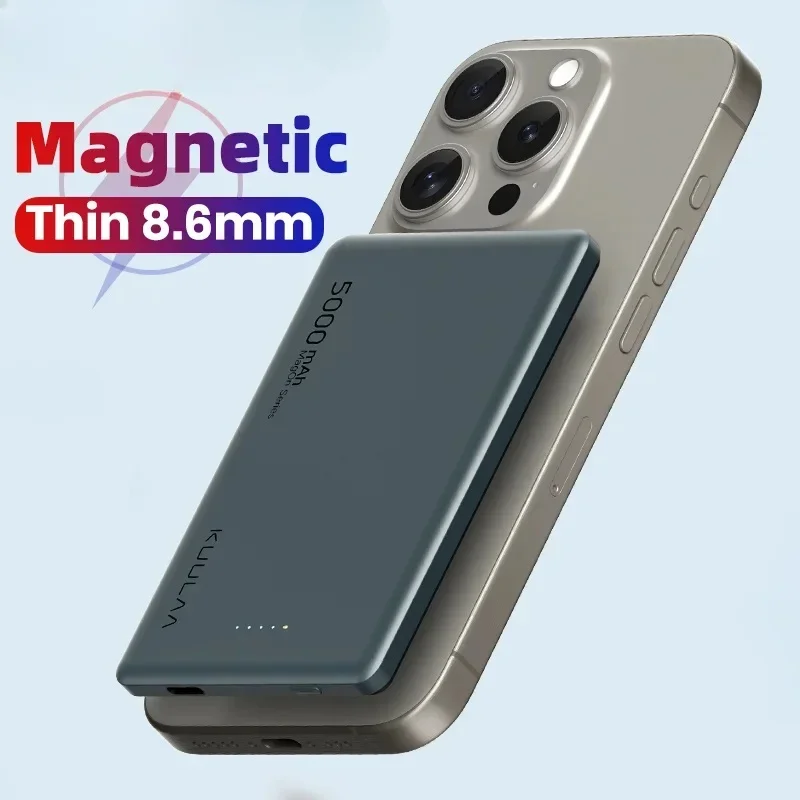 New Magsafe Power Bank 5000mAh Magnetic Wireless Phone Charger External Battery 20W Fast Charging For iPhone 15 14 PowerBank