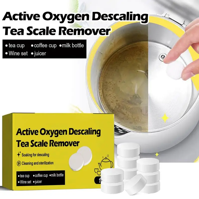 Bottle Cleaning Tablets Effervescent Tablets Descaler for Tea OStain dorless Kettle Stain Removers for Water Mug Teacups