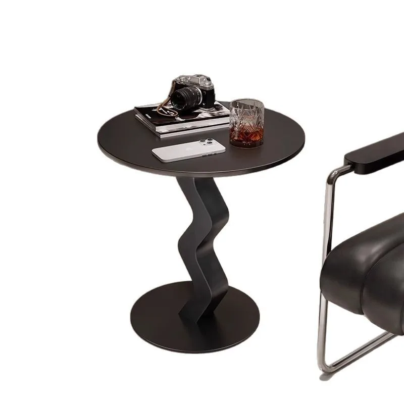 غرفة المعيشة الإبداعية الحديثة أريكة الصخور بلاطة حافة مستديرة عدد قليل من الحديثة بسيطة الحديد المطاوع الخفيفة الفاخرة #5