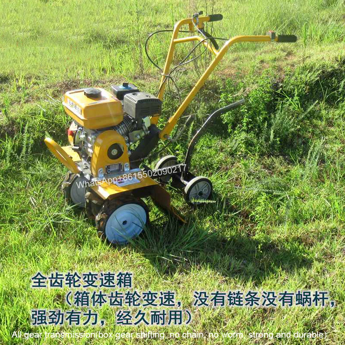 Small household manned cultivator/gasoline mountain agricultural micro tiller/weeder/ditch ploughing rotary tiller