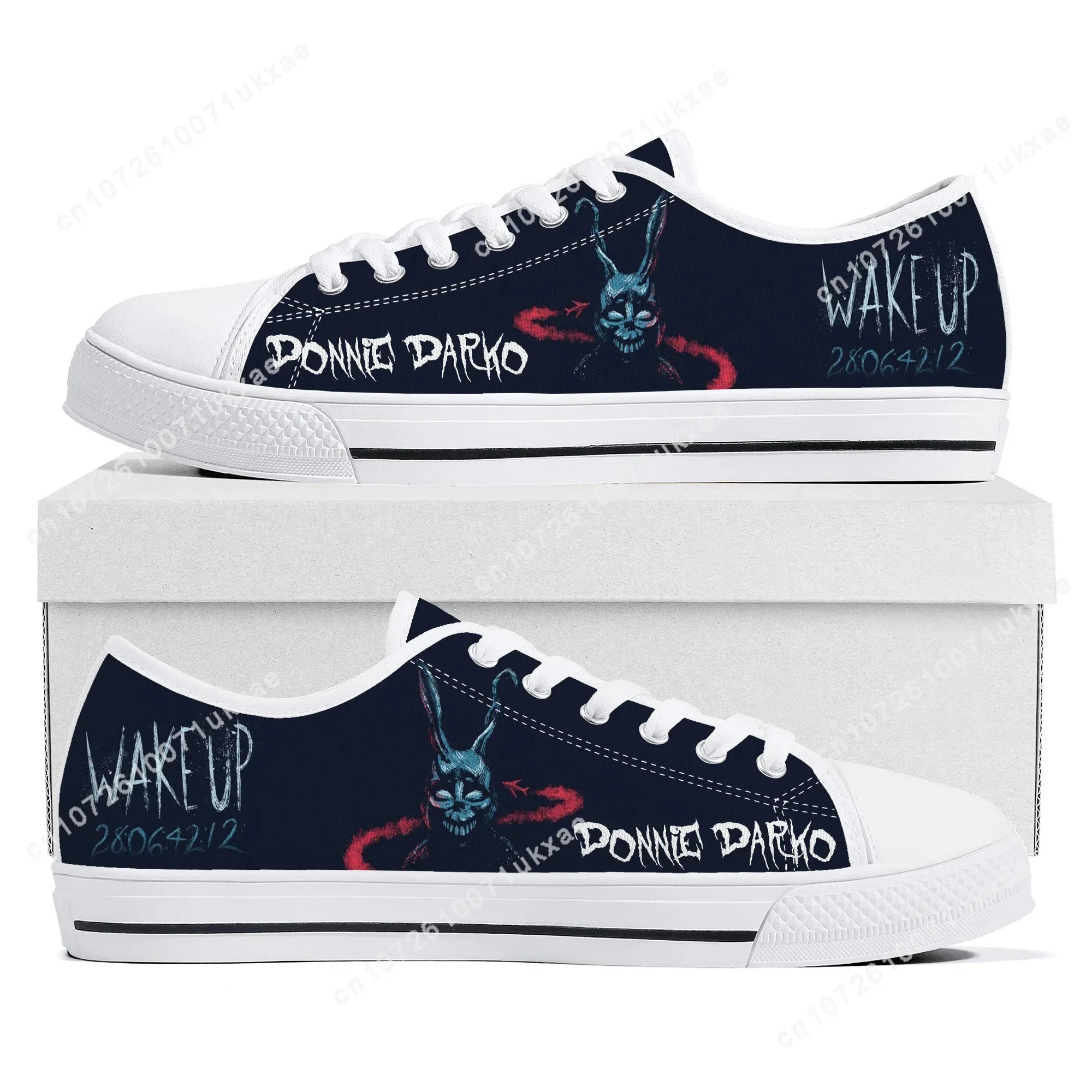 Donnie Darko Low Top Sneakers Mens Womens Teenager Canvas High Quality Sneaker Casual Custom Made Shoes Customize DIY Shoe