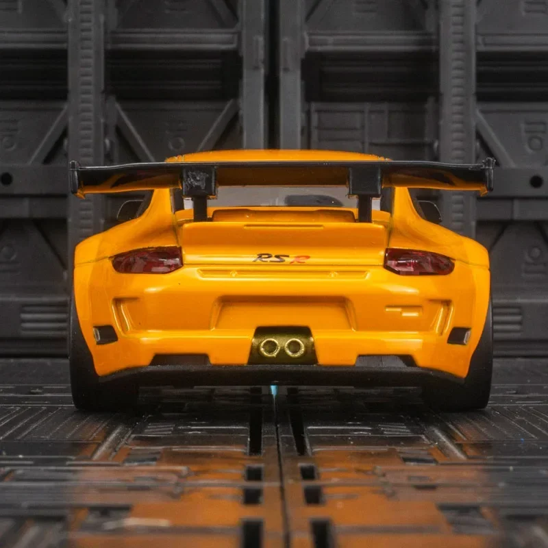 1:32 porsche 911 gt3 rsr alta simulação diecast metal liga modelo carro som luz puxar para trás coleção brinquedo presentes