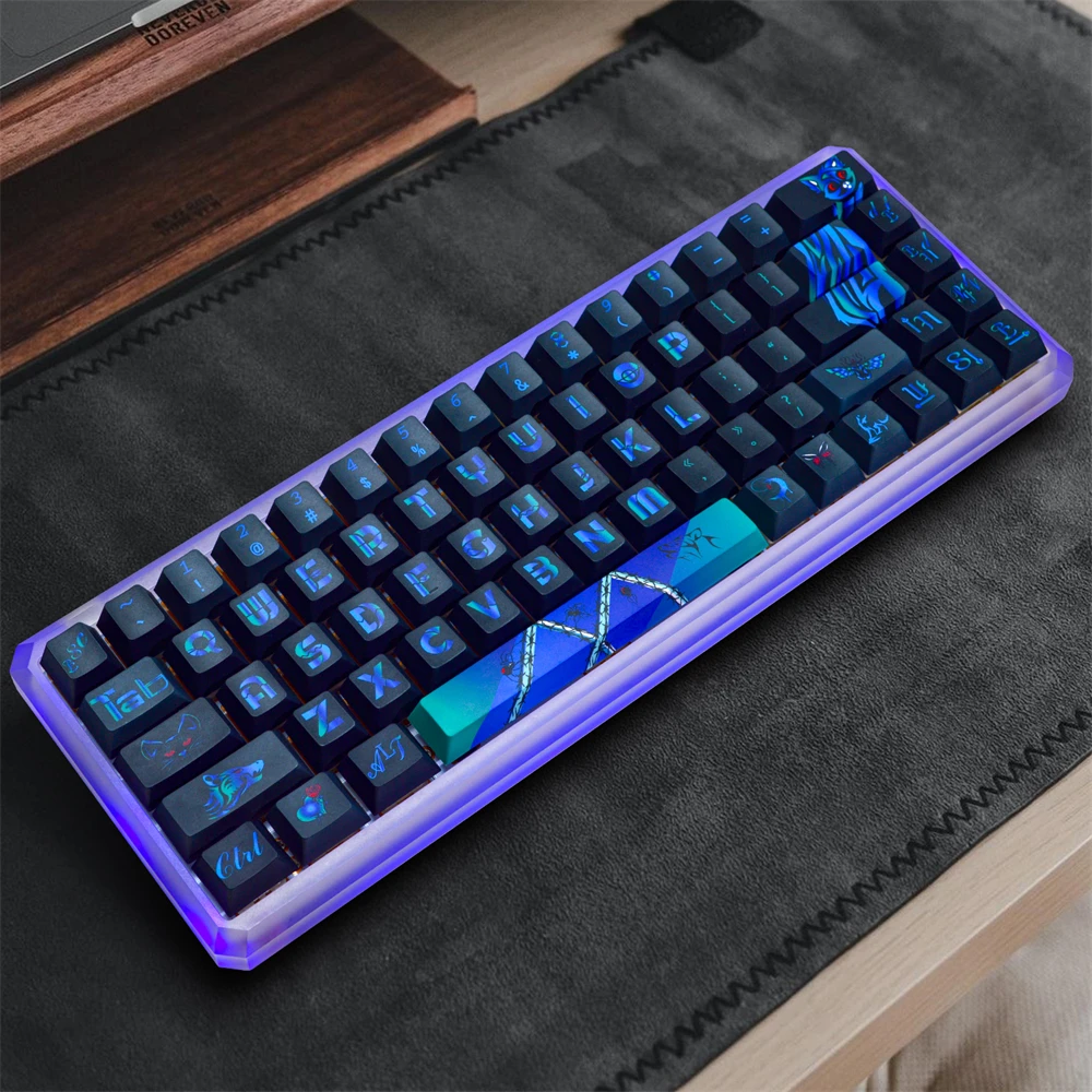 Mechanical Blue PBT keycaps Cherry profile for 60/61/64/68/87/104/108 keyboard key caps