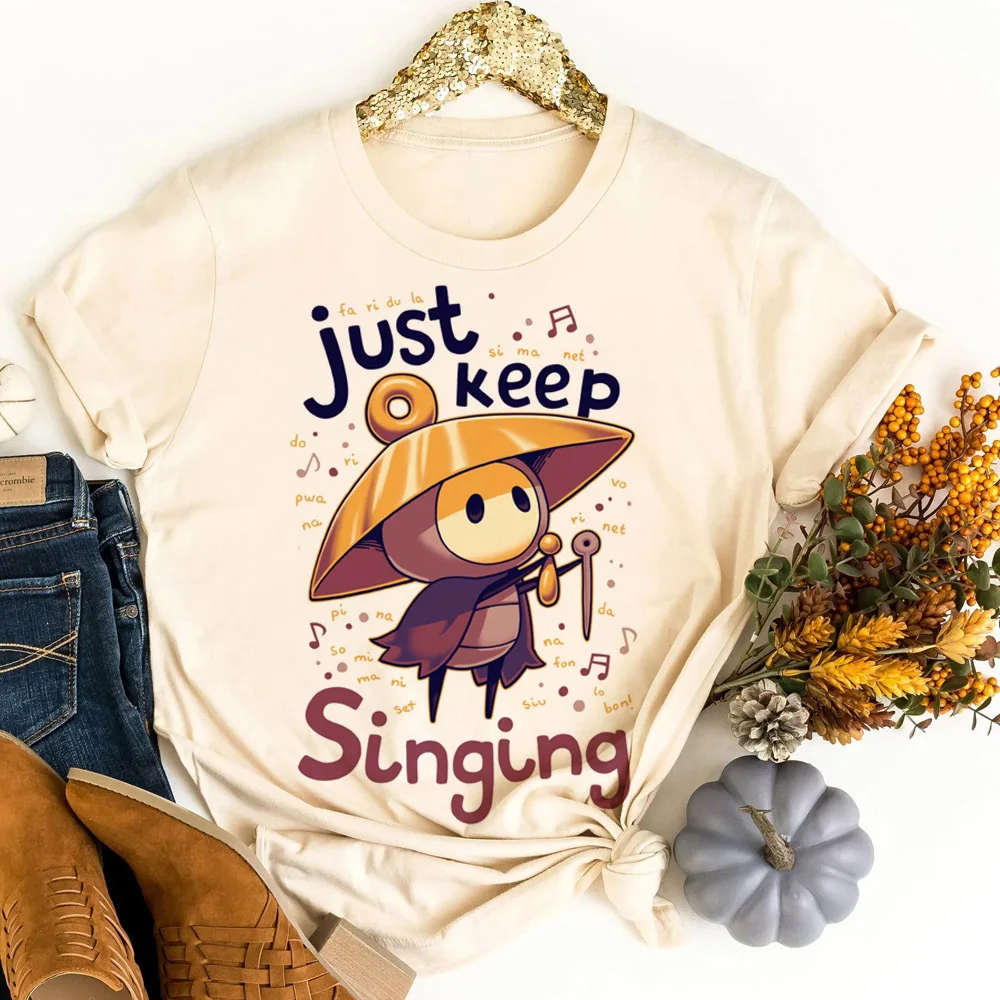 Hollow Knight t shirt women japan emo manga t shirt Retro cheap scene  funny Psychedelic