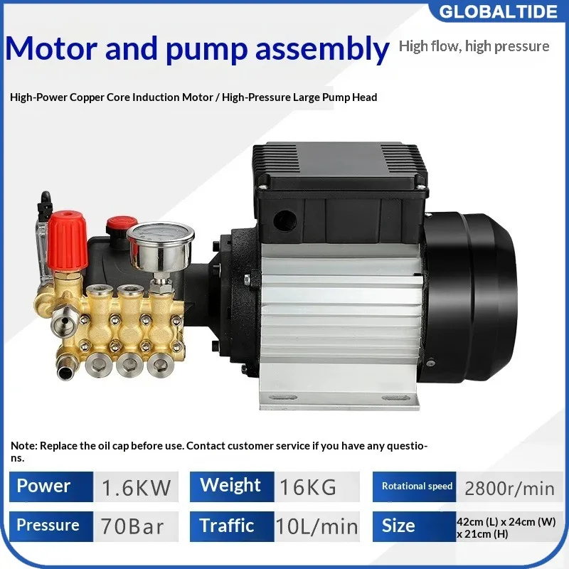 

Мойка высокого давления 1800 Вт, 220 В для автомобиля, портативный водяной насос, 90 БАР, 12 л/мин, с 4 быстроразъемными соединениями