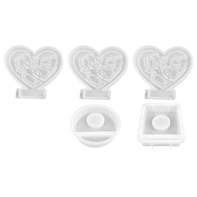 Delicate Fondant Molds, 3D Shaped Silicone Moulds, Cake Decorating Molds for Candy, Soap, Epoxy, Clay Molds