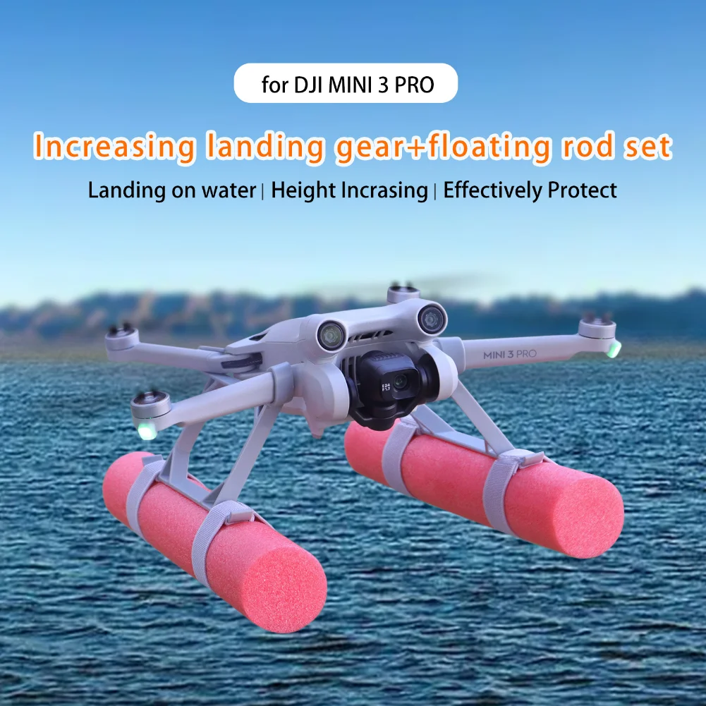 Landing Gear Floating Water Kit for DJI Mini 4 Pro/Mini 3/Mini 3 Pro Training Damping Gear Expansion Leg Mini Drones Accessories