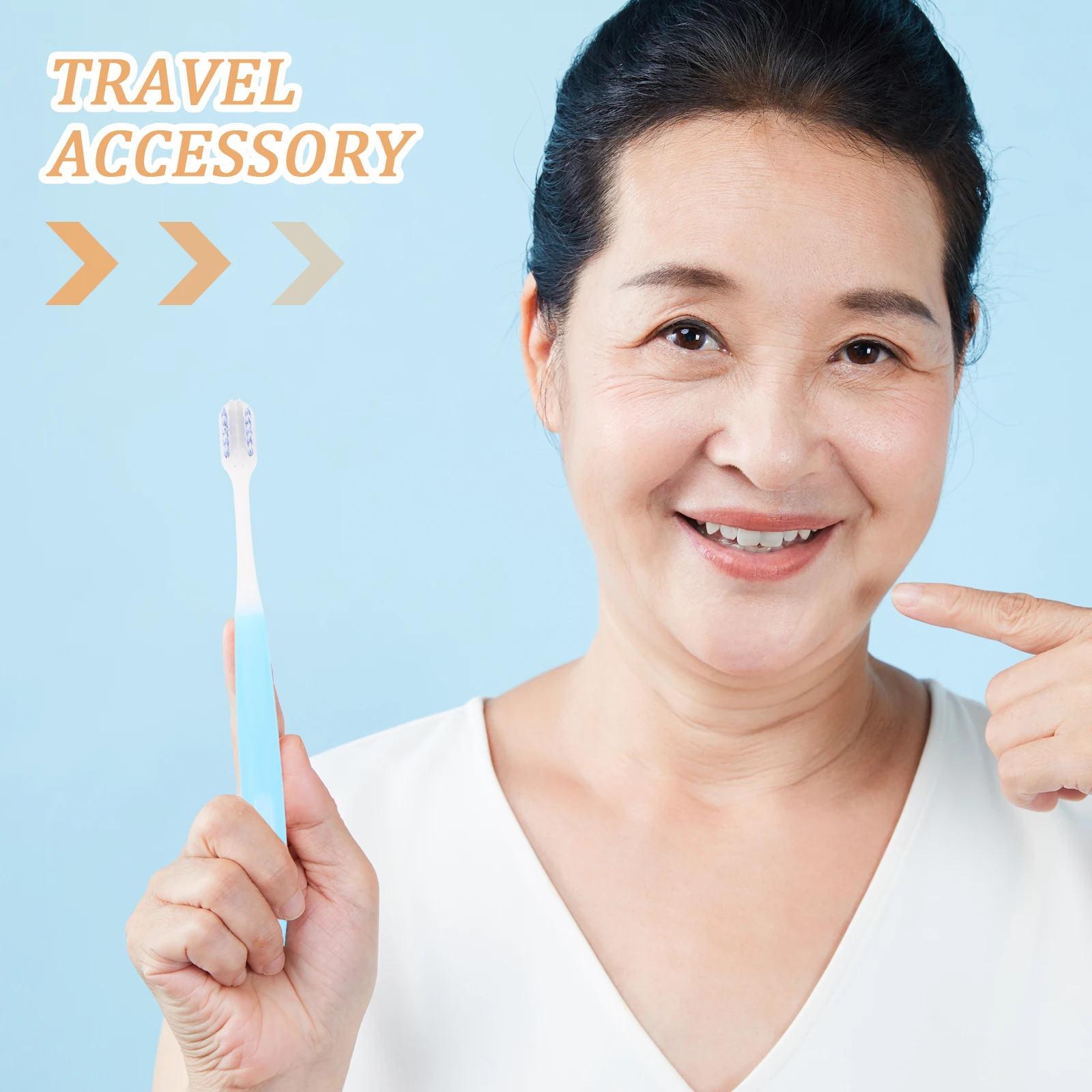 

5pcs Portable Orthodontic Toothbrush Wear-Resistant Convenient Travel Accessory For Braces Cleaning Tooth Brush Household Supply