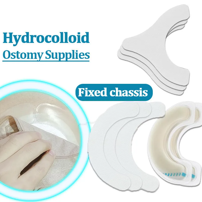 [20/40PCS] Ostomy Bag Flange Barrier Strips Elastic Barrier Strips for Colostomy Supplies Skin Barrier Strips