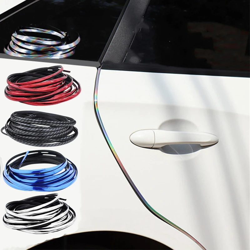 

Car Stickers Anti Collision Door Protector Rubber Strip Auto Door Edge Scratch Protection Strip Styling Mouldings Exterior Parts