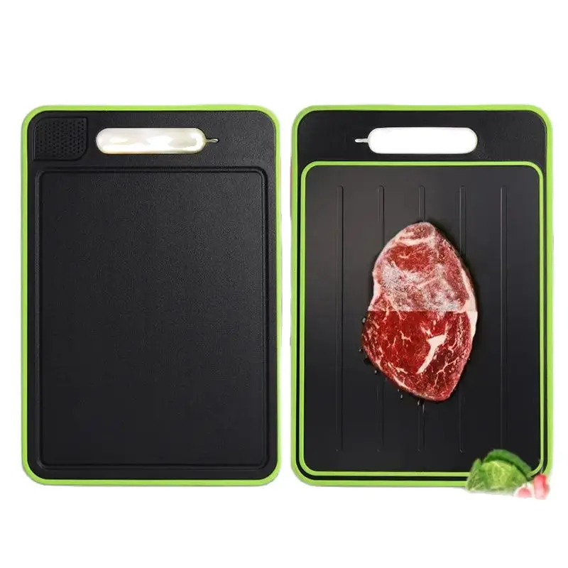 Double-Sided Cutting Board Defrosting Function Kitchen Chopping Board Alloy Spray Paint Coated Knife Sharpener Grinding Board