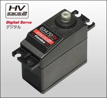 FUTABA S3470SV Double Ball Bearing Steering Gear S.bus 2 Standard High Voltage Servo S-BUS2 10.0Kg for RC S3051HV S3071HV