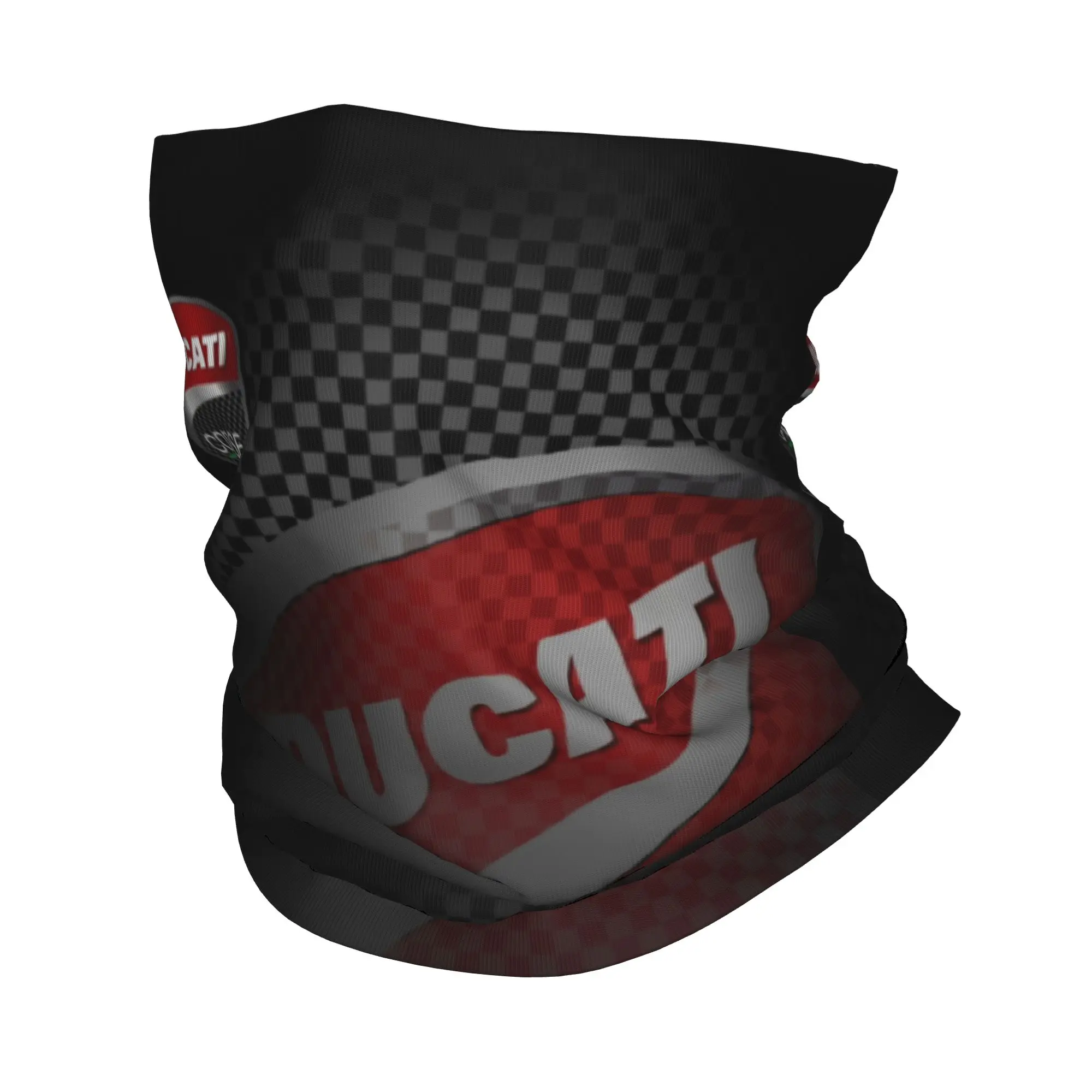 Maßgefertigter Ducati Motorrad-Bandana Halswärmer für Männer und Frauen Winter Wandern Ski Schal Gaiter Rennteam Gesichtsbedeckung
