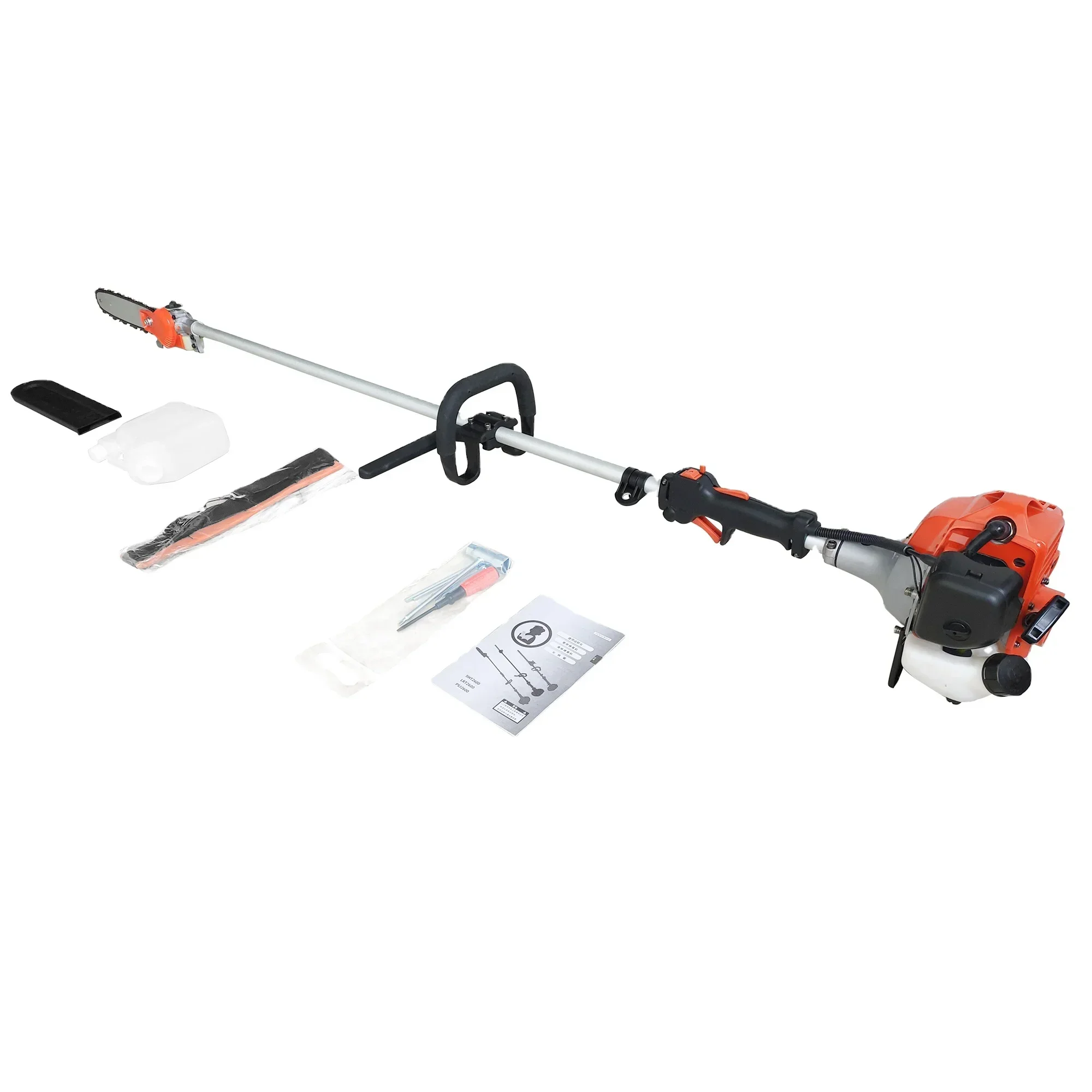 PSJ2610S 2meters gasoline chain saw tree cutting tool chainsaw extension cutting plant branches